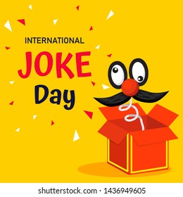 International Joke Day Vector   Background Or Graphic  Banner