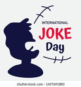 International Joke day vector   background or graphic  banner