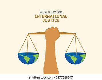 International Justice Day concept vector illustration. World day for international justice concept.
