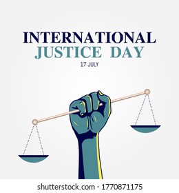 International Justice Day Vector Illustration