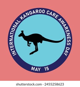 International kangaroo care awareness day banner design in vector format.