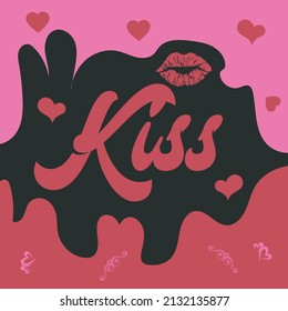 International kissing day social media post design