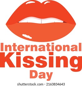International Kissing Day Vector Art