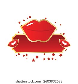 International kissing day, vector cartoon illustration