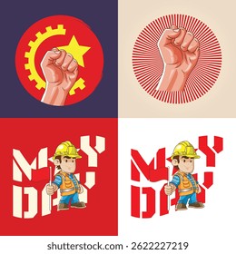 símbolo do elemento de comemoração do dia internacional do trabalho