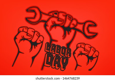 International Labor day concept. Vector illustration