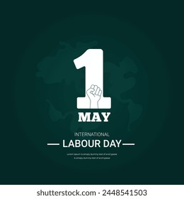 International labor day creative social media poste and text vector illustration  design template