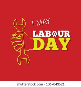 International Labor Day. Labor day. The first of May.Greeting card