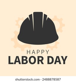 International Labor Day. The icon of Workers' Day, the celebration of Labor Day and solidarity. The Labor Day logo. Design of a poster, banner, brochure or flyer