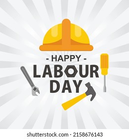 International Labor Day illustration. Labour day. May 1st. Vector eps 10.