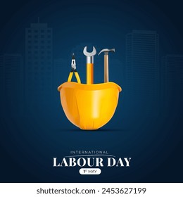 International Labor Day, Labour day, May 1st, Social Media Post