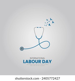 International Labor Day. Labor day. May 1st. 3D illustration