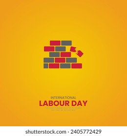 International Labor Day. Labor day. May 1st. 3D illustration