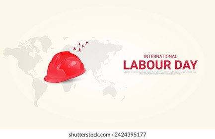 International Labor Day. Labor day. May 1st labor day. 3D illustration