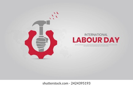 International Labor Day. Labor day. May 1st labor day. 3D illustration