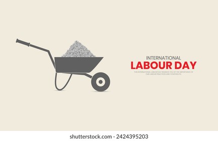 International Labor Day. Labor day. May 1st labor day. 3D illustration