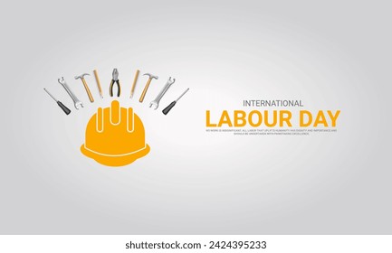 International Labor Day. Labor day. May 1st labor day. 3D illustration