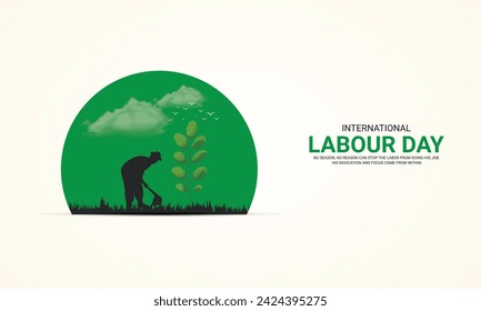 International Labor Day. Labor day. May 1st labor day. 3D illustration