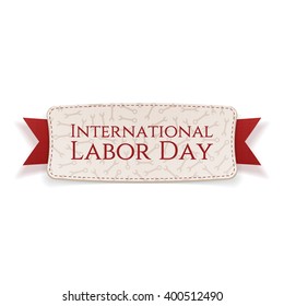 International Labor Day realistic Holiday Tag