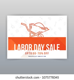 International labor day typographic design with unique style 