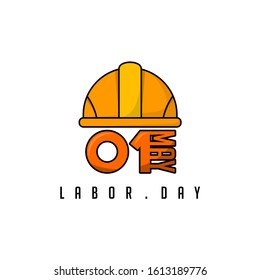 International Labor Day vector Cartoon with helmet design for template