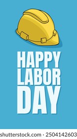 
International labour Day Banner With Safety Helmet