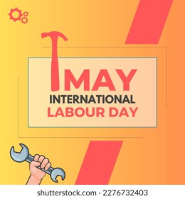 international labour day greeting poster. international labour day poster design for social media posts