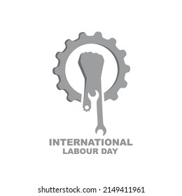 web de diseño de la plantilla de diseño de vectores del icono de la jornada laboral internacional