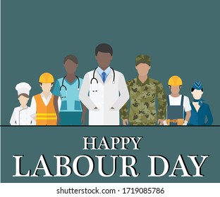 Happy Labour Day International Workers Day Stock Vector (Royalty Free ...