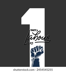 International Labour Day, May 1st. nternational Labour Day, 1 may - labour day. vector happy labour day poster or banner with clenched fist.