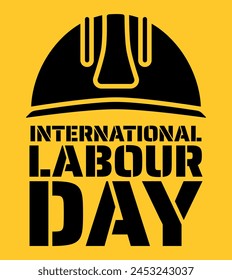 International Labour Day - Workers' Day banner design for May 1, also known as Mayday.