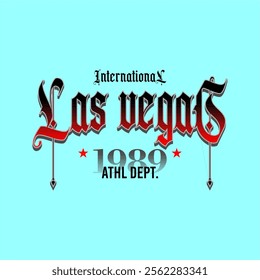 international las vegas simple vintage vector