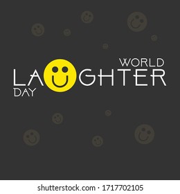 international laughing day, smile emoji , world laughter day typography vector design.
