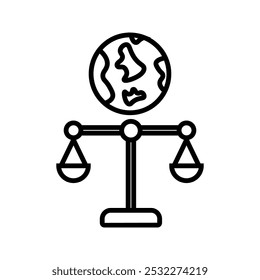 International Law icon in vector. for your web site design, logo, app, UI Vector design. User icon, silhouette isolated on white background.