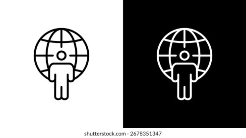 Conjunto de iconos de líder internacional Colección de estilo múltiple