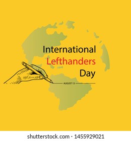 International lefthanders Day. August 13