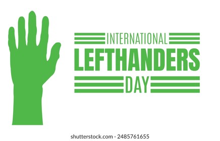 International lefthanders Day design templet 