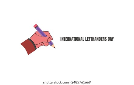 International lefthanders Day design templet 