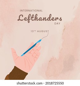 Día Internacional de las Leftanderas , Diseño de ilustraciones vectoriales.