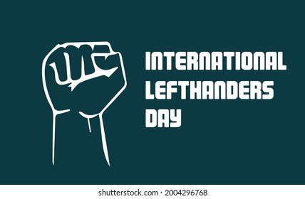 International Lefthanders Day vector template