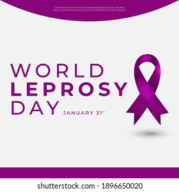 International leprosy day greeting card design