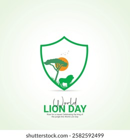 International Lion Day Crative Ads Design