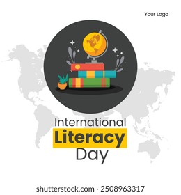 International literacy day, 8th sept international literacy day, literacy day social media post, literacy day banner