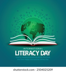 International literacy day. abstract vector illustration design