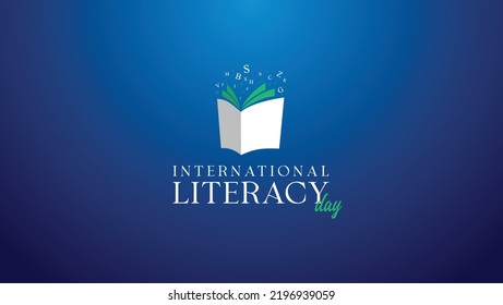 International Literacy Day Background Design Vector Stock Vector ...