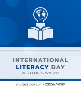 International Literacy Day Celebration Vector Design Illustration for Background, Poster, Banner, Advertising, Greeting Card