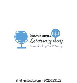 International Literacy Day. Education concept vector illustration, and logos International Literacy Day