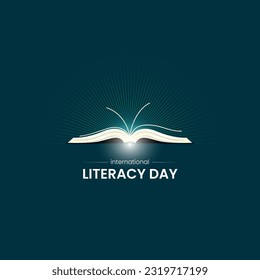 International Literacy Day. Education day concept. world literacy day vector illustration. 