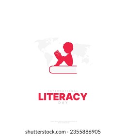 International Literacy Day. Education day concept. world literacy day vector illustration.