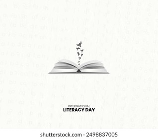 International Literacy Day, Education day concept. vector design.